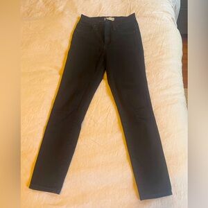 Madewell High Rise Skinny Black Jeans